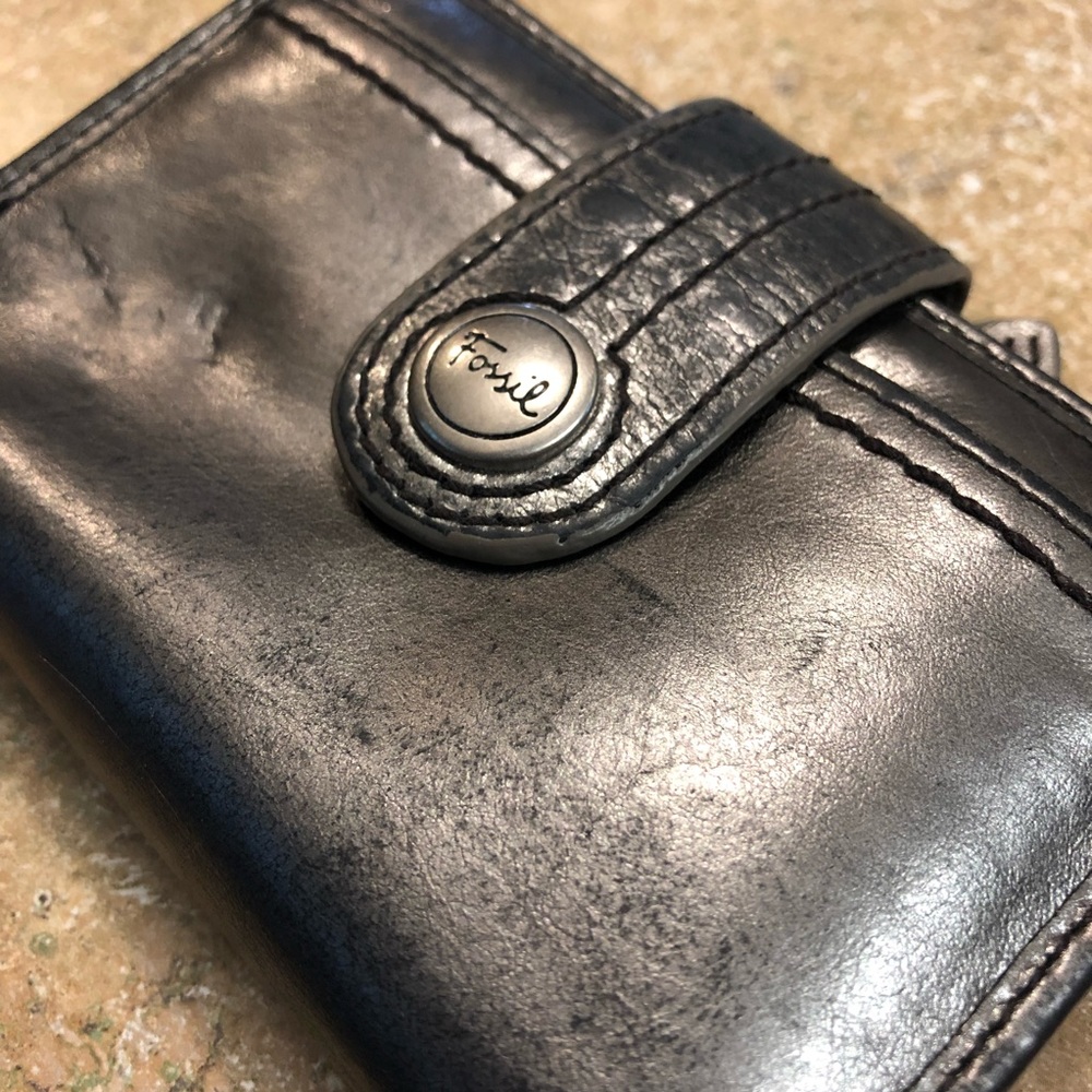 Metallic Fossil Wallet